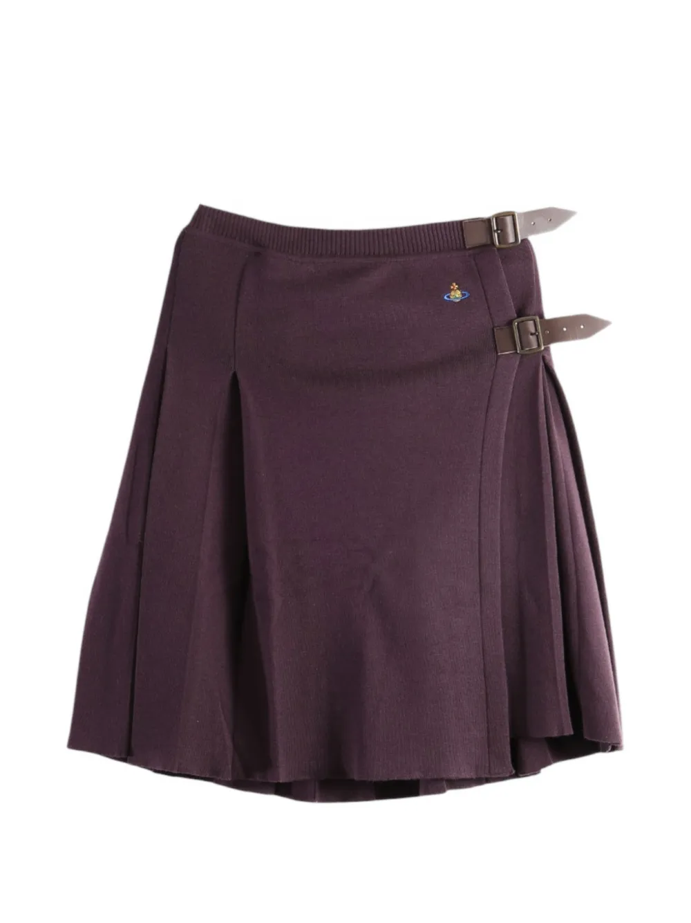 Vivienne Westwood buckle-fastening pleated skirt - Violet Vivienne Westwood buckle-fastening pleated skirt - Violet