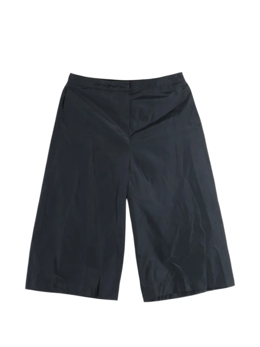 Amomento cropped wide-leg trousers - Noir Amomento cropped wide-leg trousers - Noir
