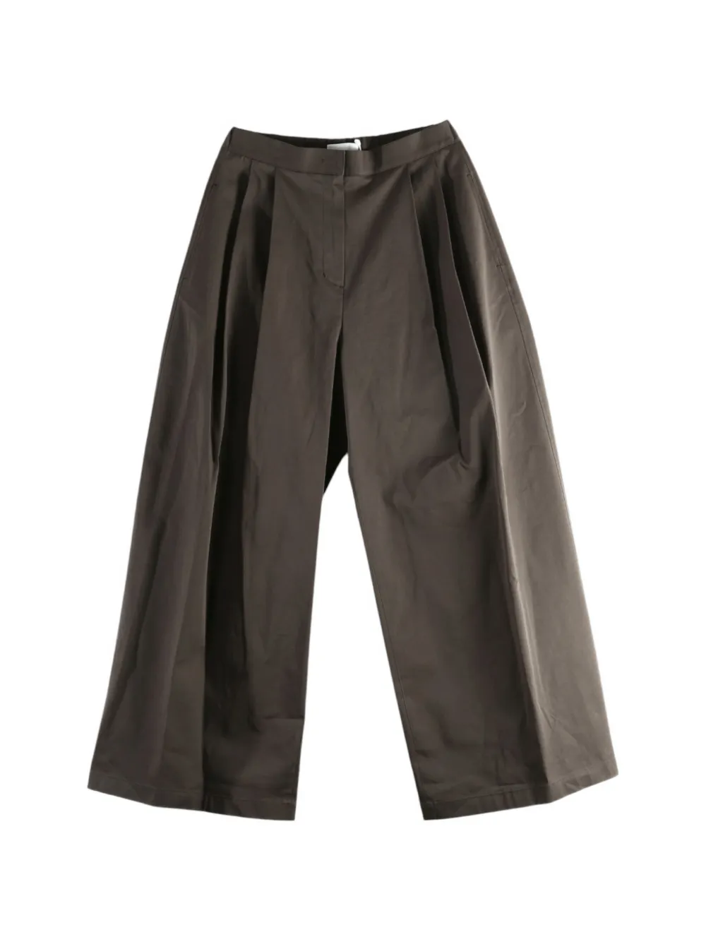 Amomento pleated wide-leg trousers - Marron Amomento pleated wide-leg trousers - Marron