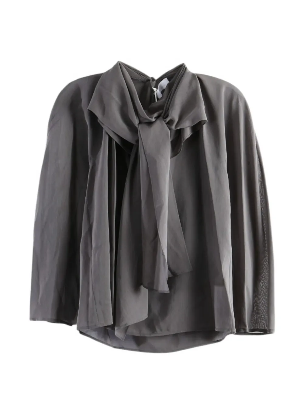 Amomento bow-detail sheer blouse