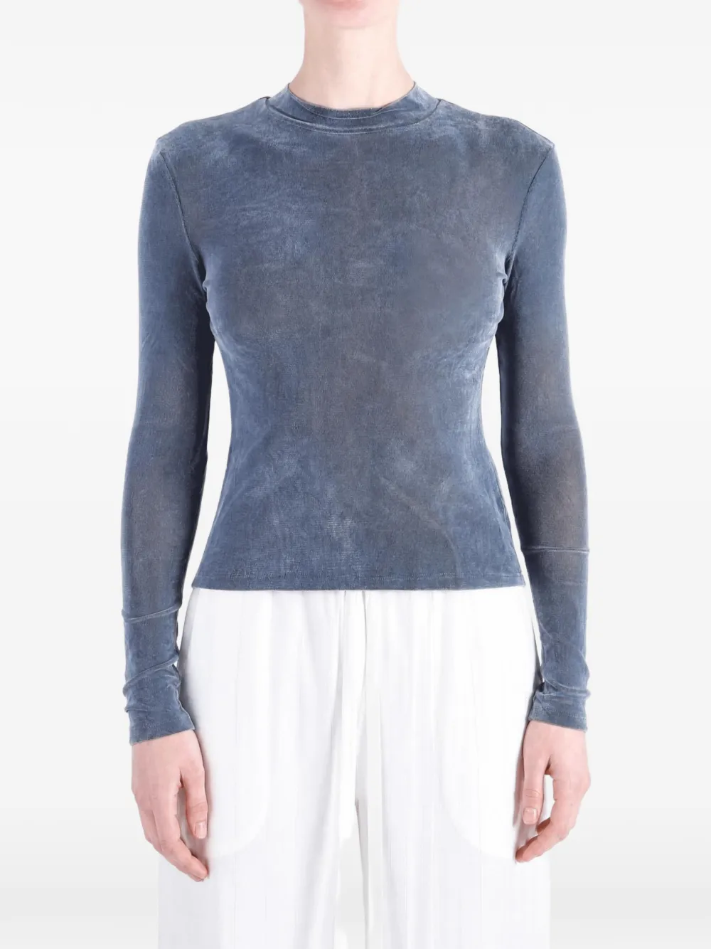 Amomento high-neck long-sleeve T-shirt