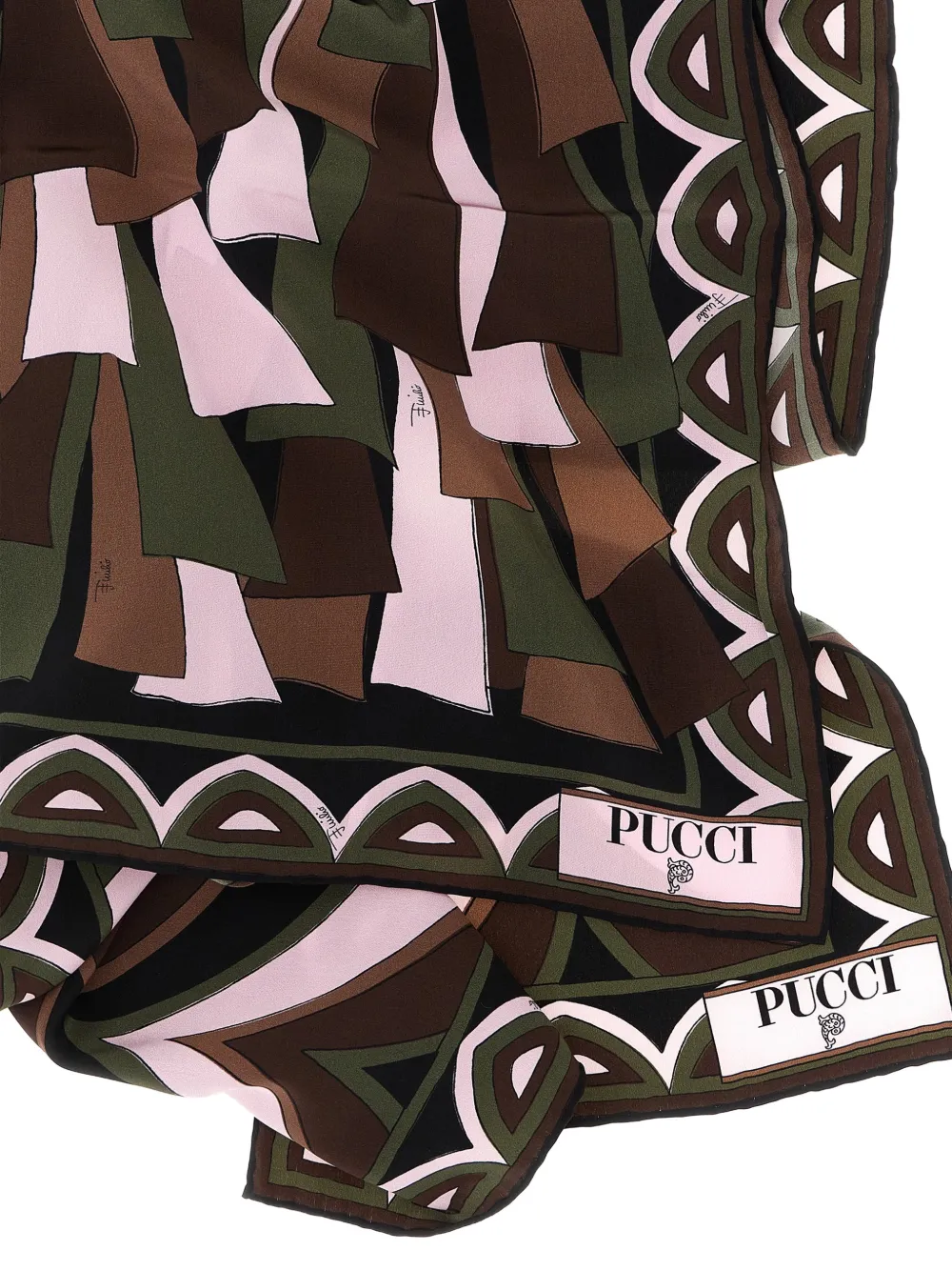 PUCCI Baiadera stola met print Zwart
