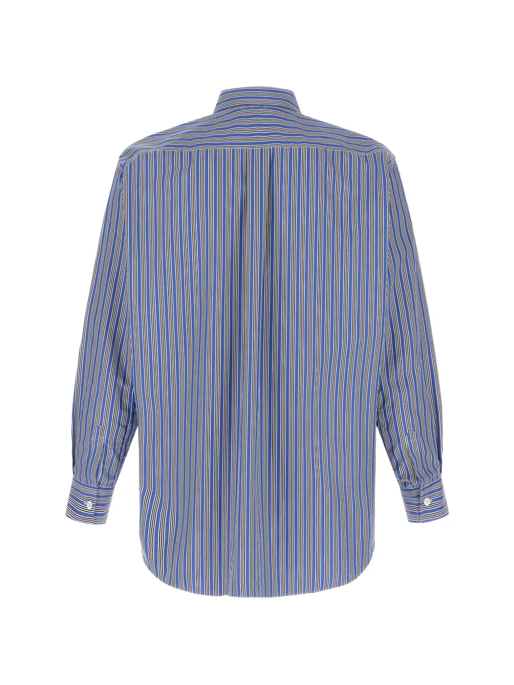 Comme Des Garçons Shirt Gestreept katoenen overhemd Blauw