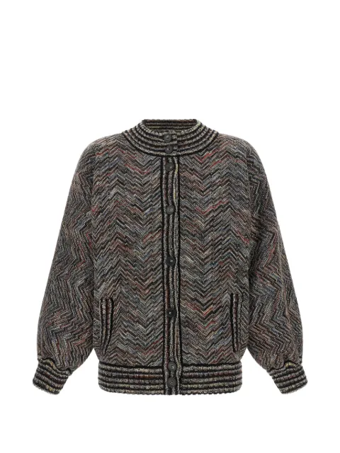 Missoni chevron-knit bomber jacket