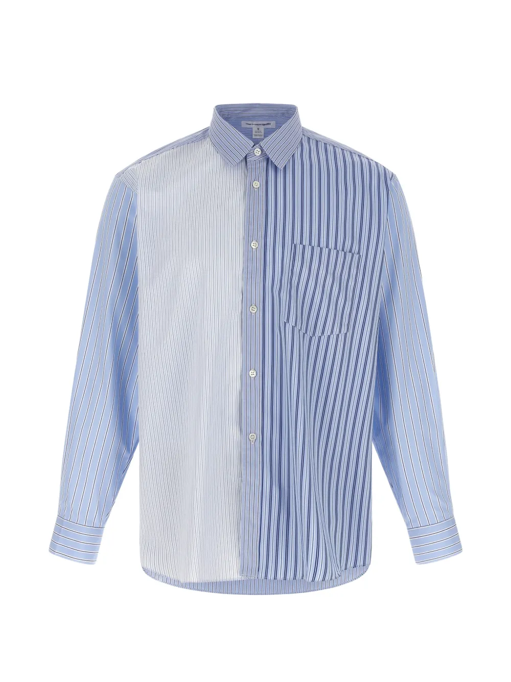 Comme Des Garçons Shirt patchwork striped shirt