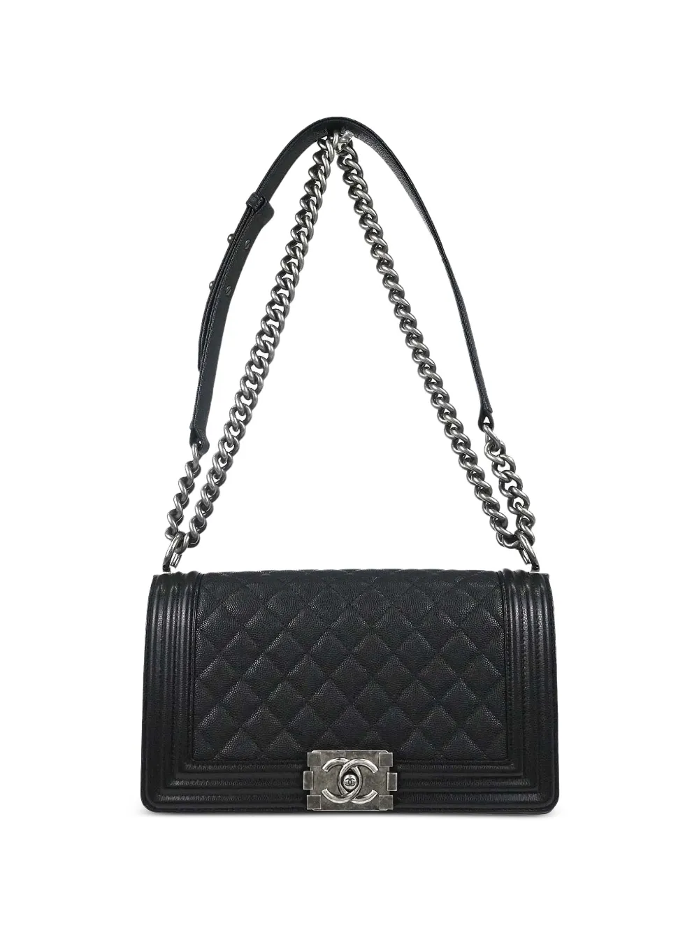 CHANEL Pre-Owned 2019 medium Boy Chanel shoulder bag - Nero