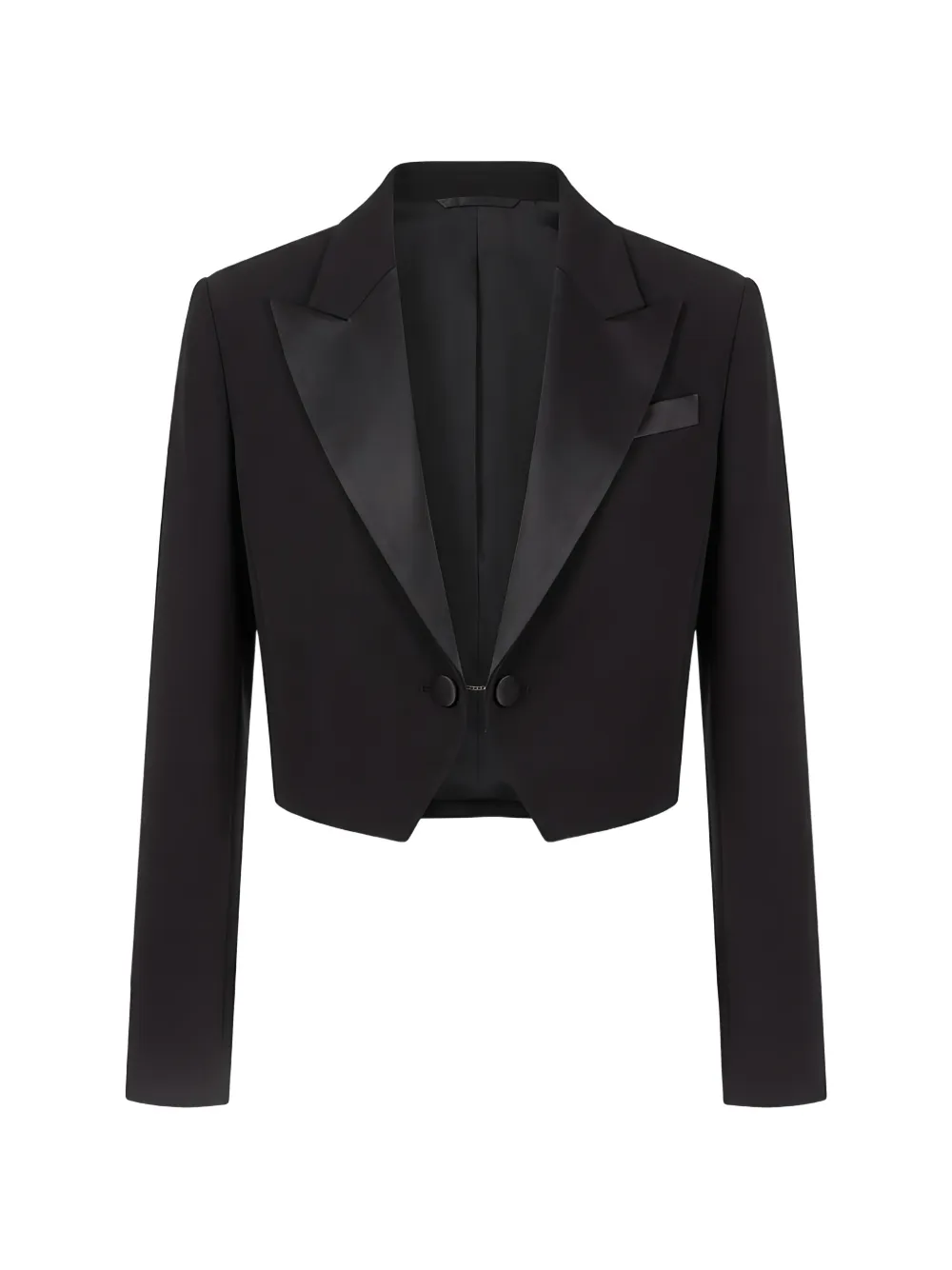 Max Mara cropped peak-lapel jacket