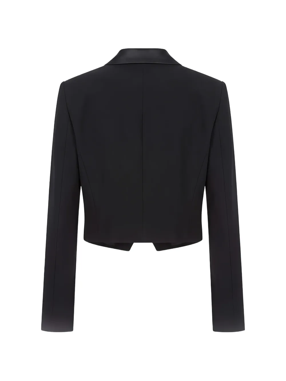 Max Mara Cropped jack met puntige revers Zwart