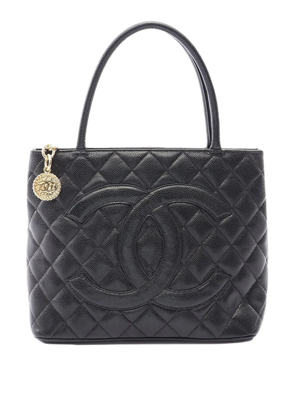 CHANEL Pre-Owned 2011 Caviar Medallion tote bag - Nero