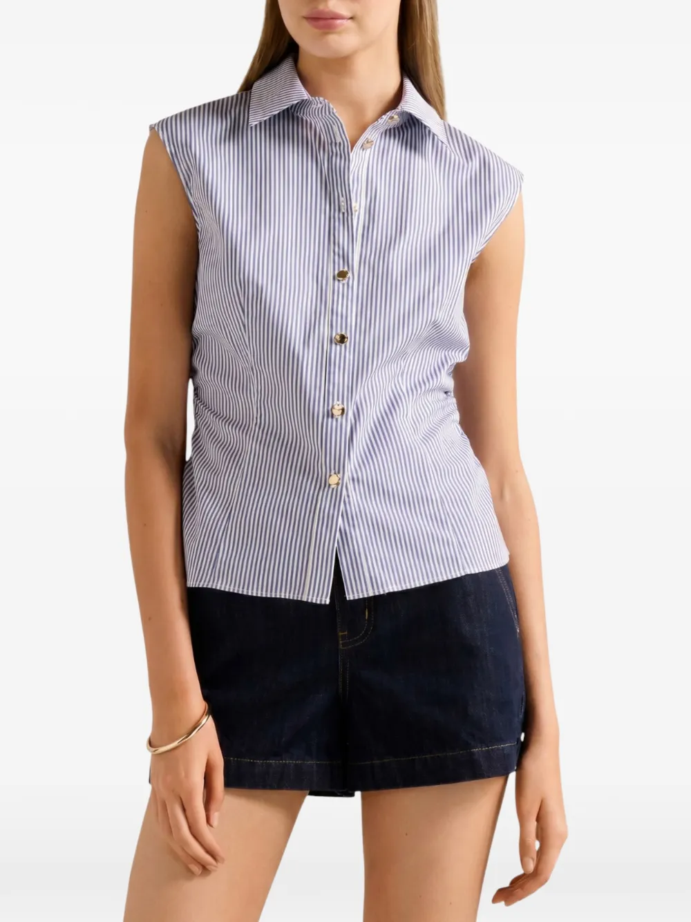 Ever New Nova ruched striped top