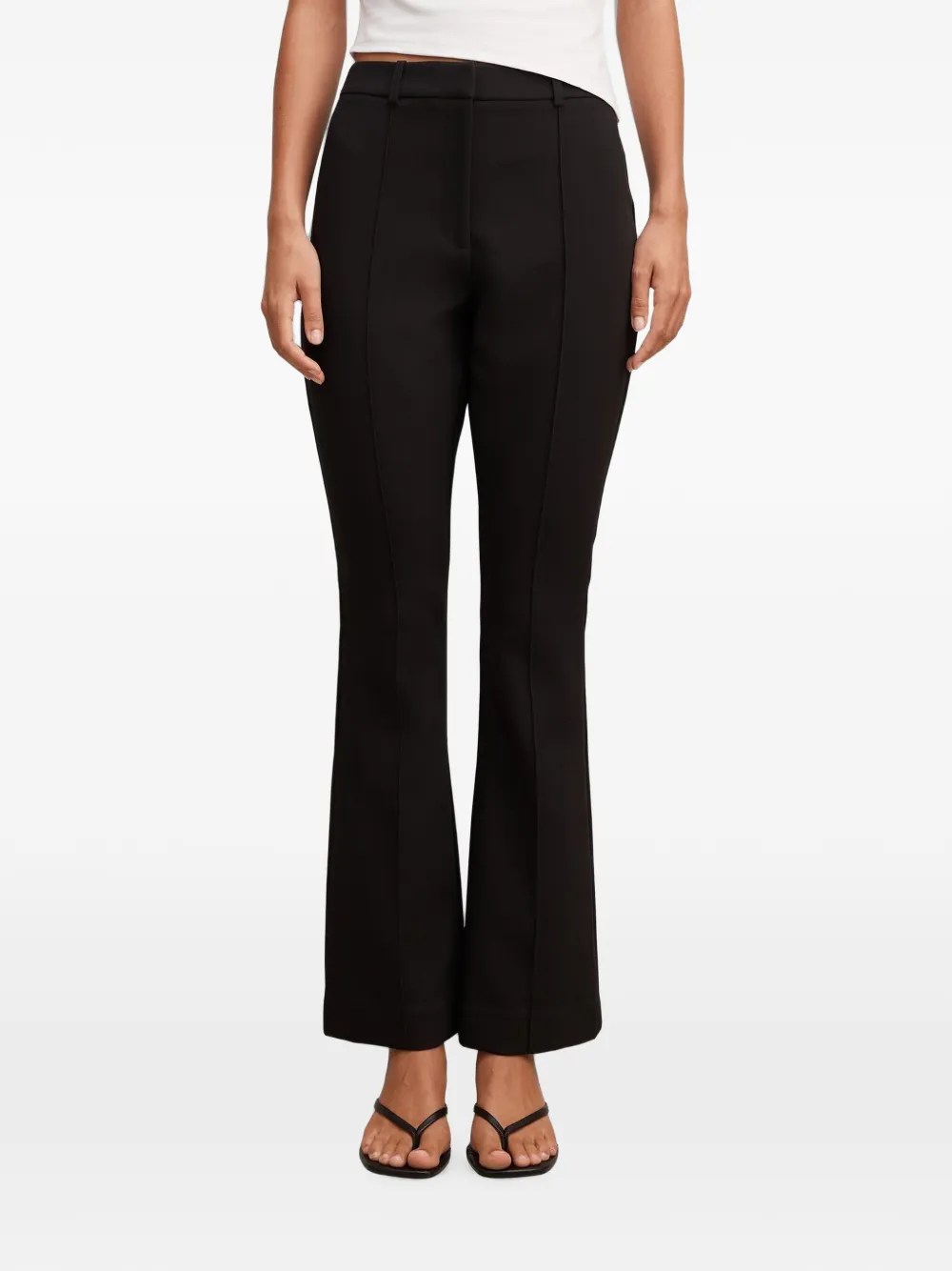 Ever New Melanie pintuck flared trousers