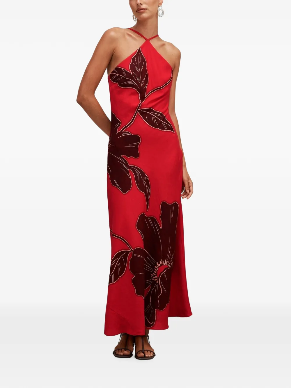 Ever New Nova floral-print maxi dress - Rosso