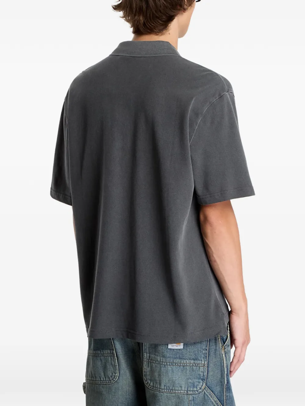 Carhartt WIP short-sleeve polo shirt Grijs
