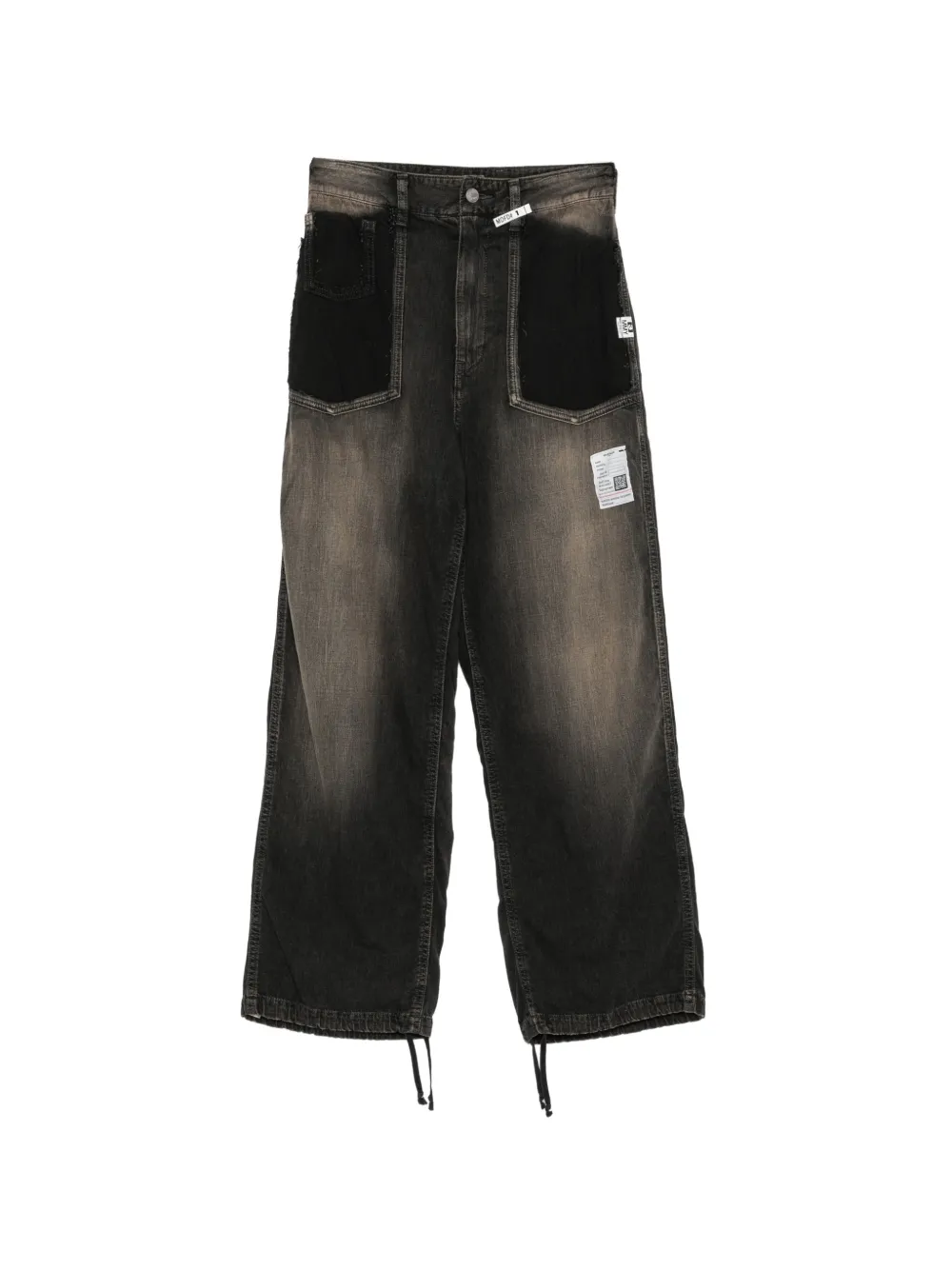Maison MIHARA YASUHIRO cut-out pockets jeans - Grigio