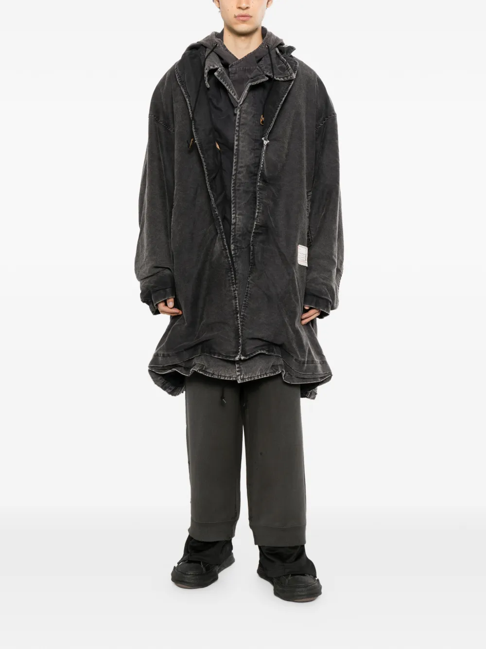Maison MIHARA YASUHIRO triple layered coat Zwart