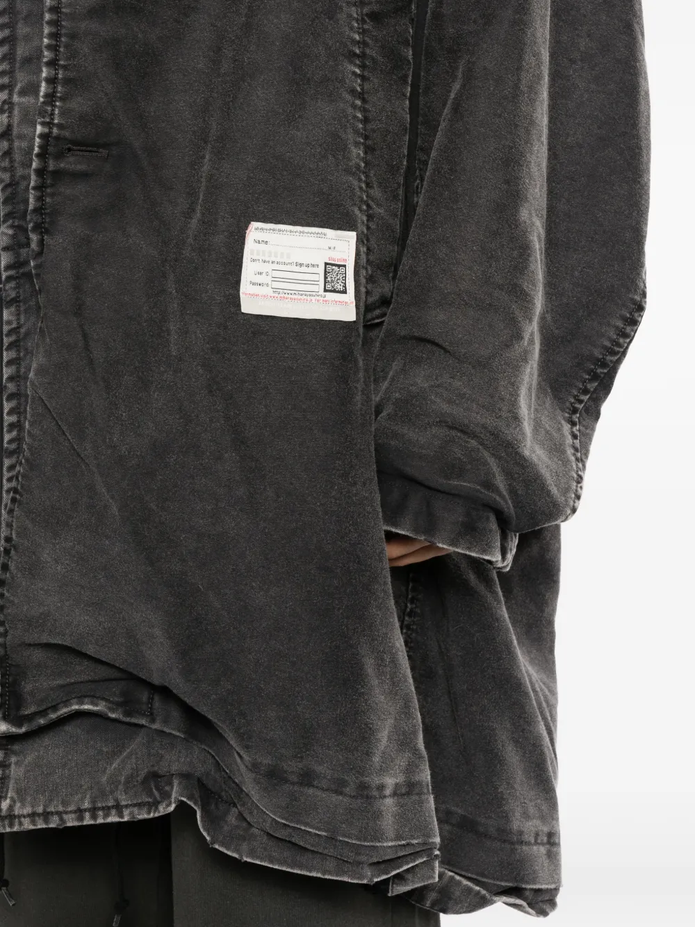 Maison MIHARA YASUHIRO triple layered coat Zwart