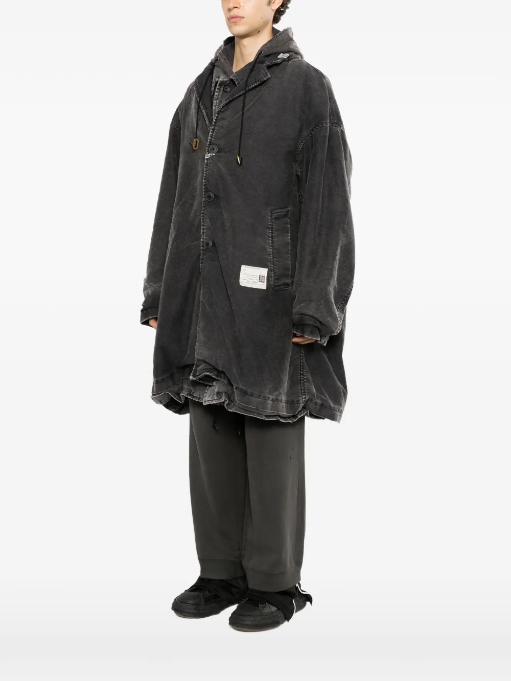 Maison MIHARA YASUHIRO triple layered coat Zwart