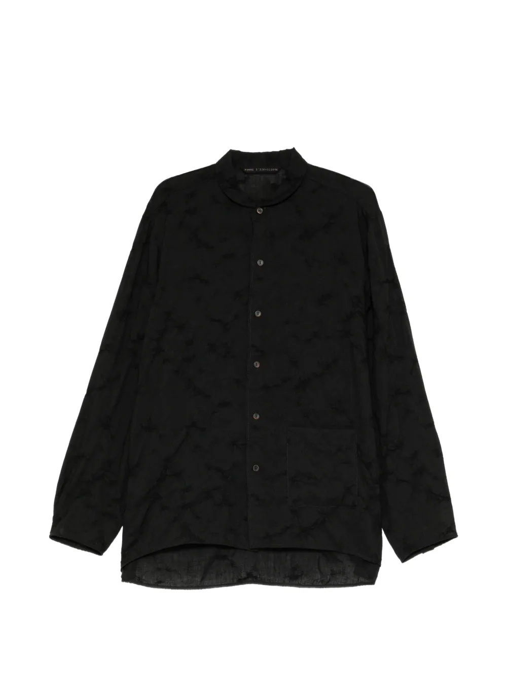 Forme D'expression Fil-coupé Round Neck Shirt In Black