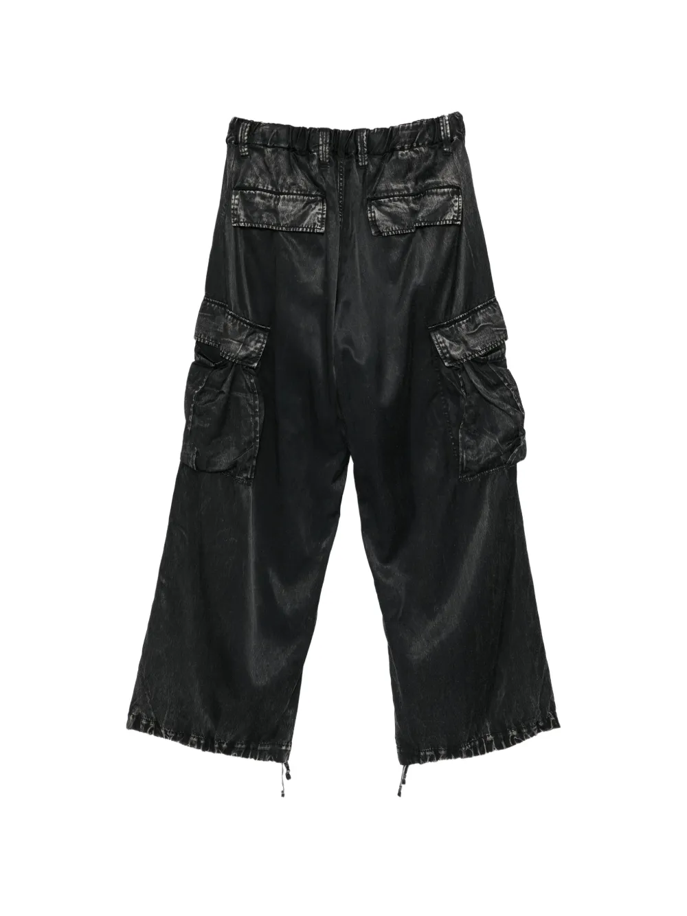 Maison MIHARA YASUHIRO satin cargo pants Zwart