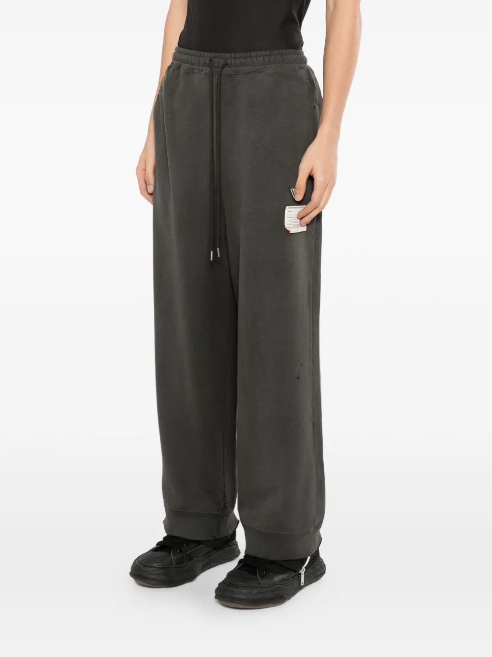 Maison MIHARA YASUHIRO logo-patch track pants Grijs