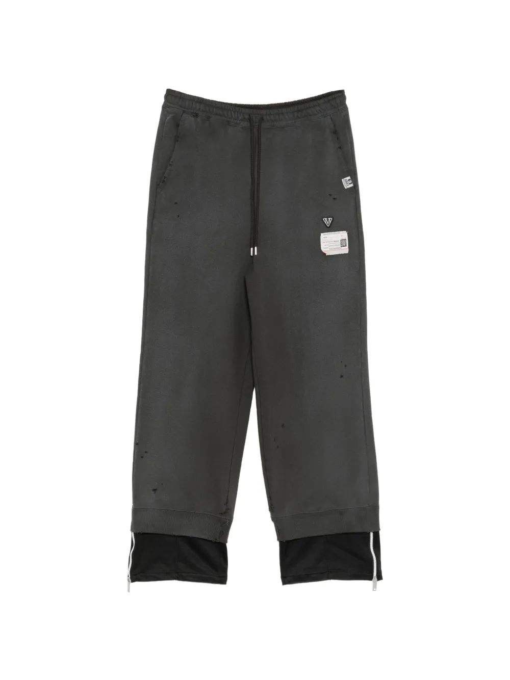 Maison MIHARA YASUHIRO logo-patch track pants - Grau