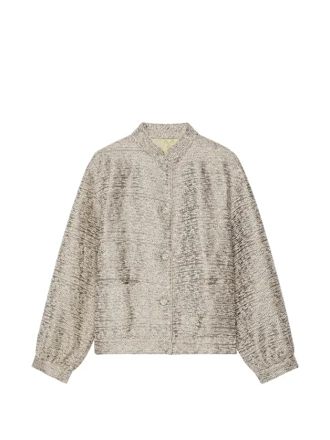 Shanghai Tang sequin-embellished tweed bomber jacket