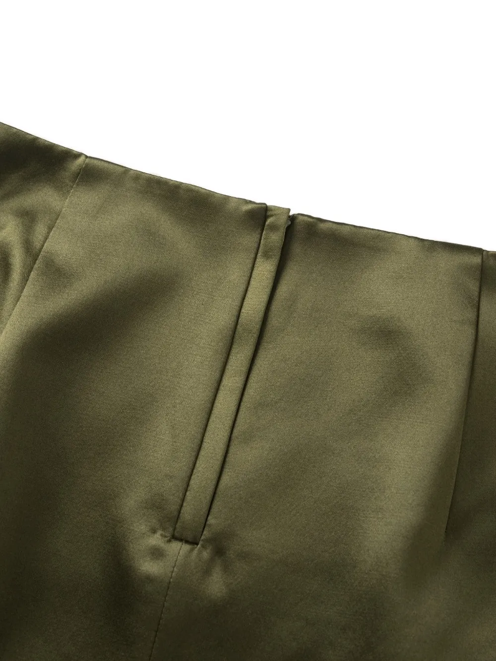 Shanghai Tang bead-embellished midi skirt Groen