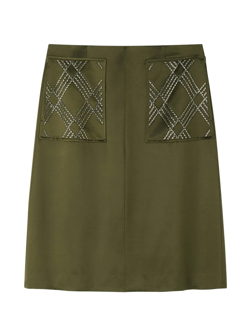 Shanghai Tang bead-embellished midi skirt - Vert Shanghai Tang bead-embellished midi skirt - Vert