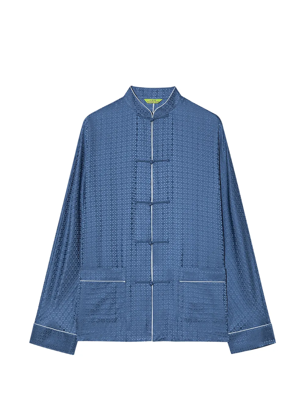 Shanghai Tang silk jacquard pyjama set (set of two) - Blau