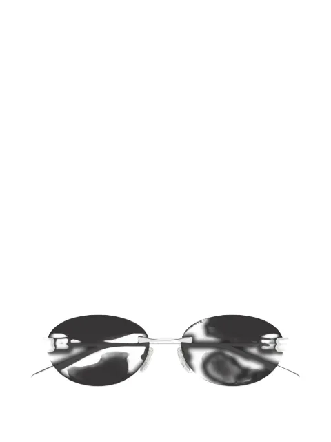 Balenciaga Eyewear Gossip BB rimless oval-frame sunglasses