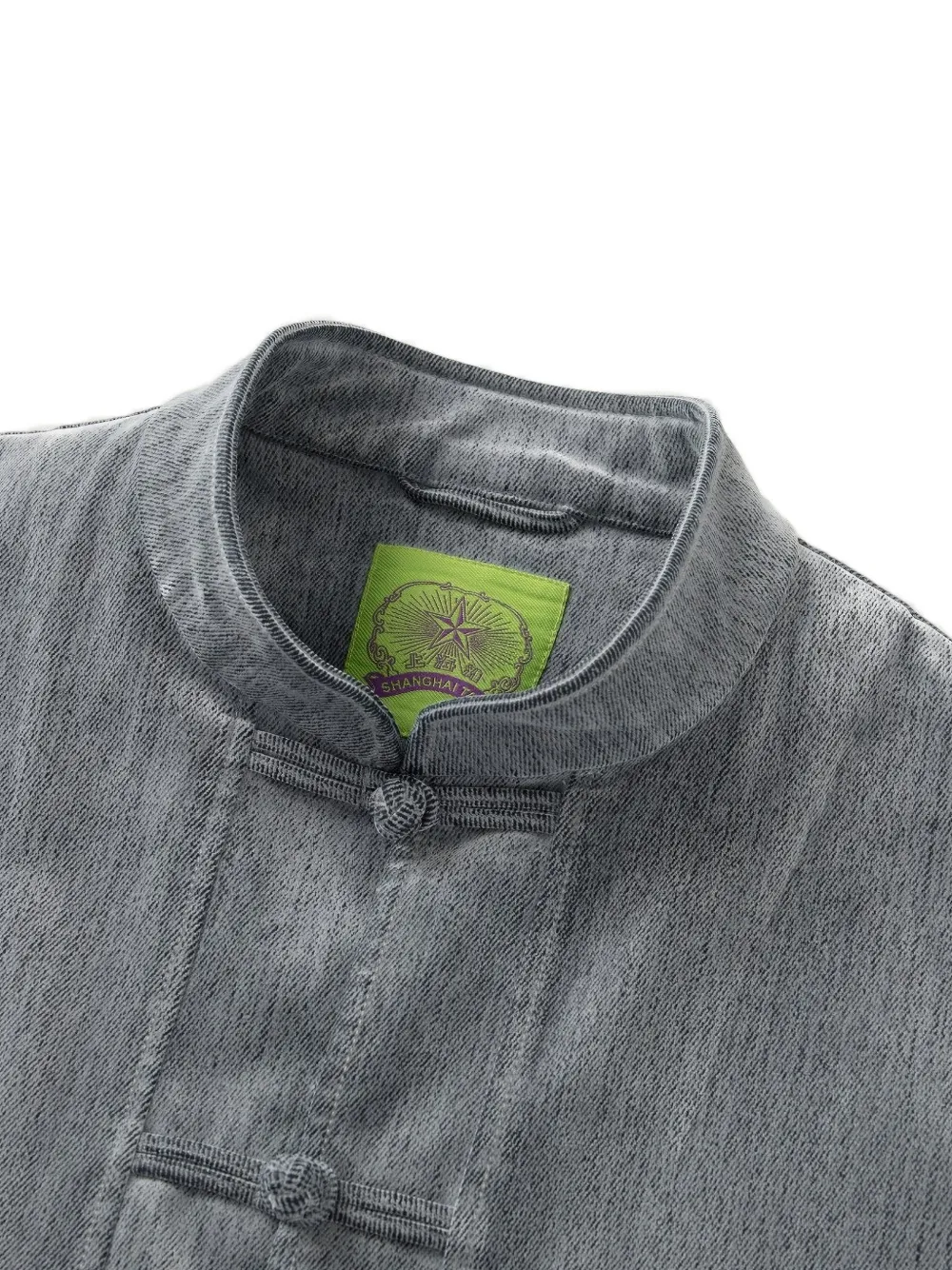 Shanghai Tang Denim jack Grijs