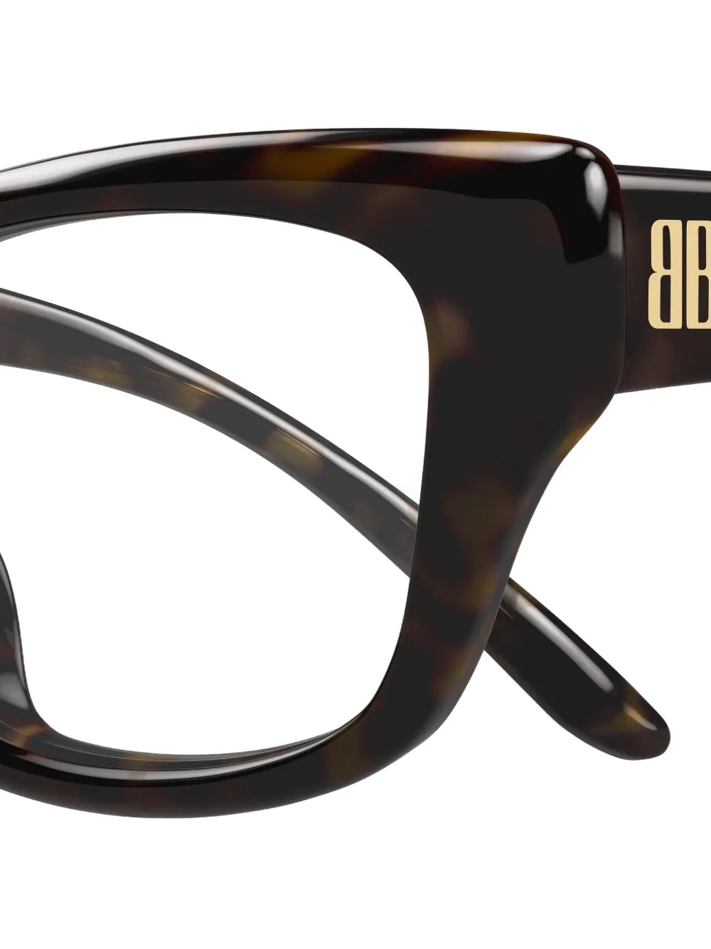 Balenciaga Eyewear BB bril met schildpad-effect Bruin