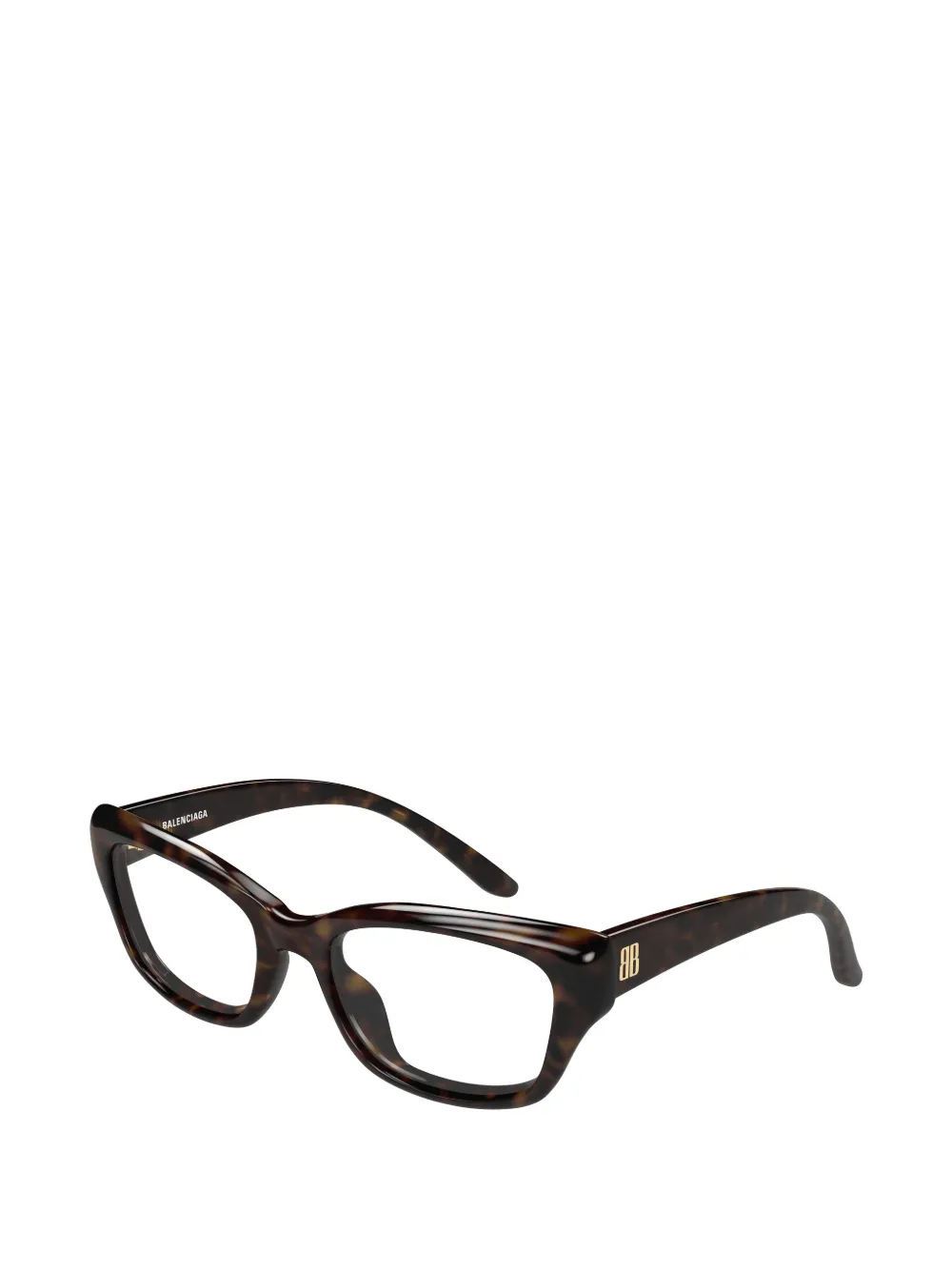 Balenciaga Eyewear BB bril met schildpad-effect Bruin
