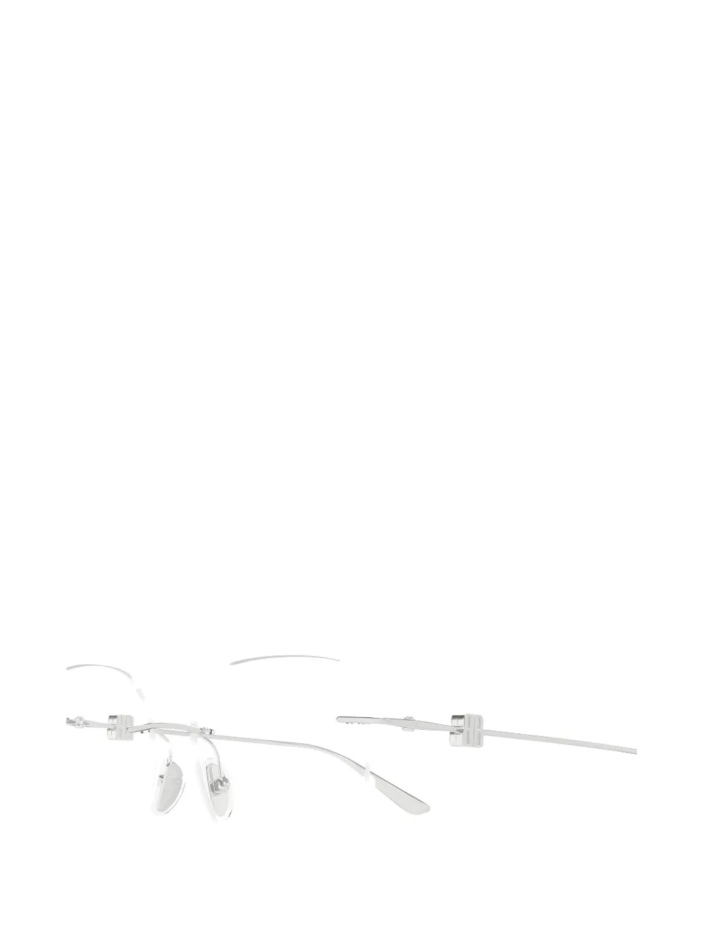 Balenciaga Eyewear Bril met vierkant montuur Zilver