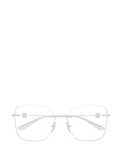 Balenciaga Eyewear Armação de óculos quadrada sem aro