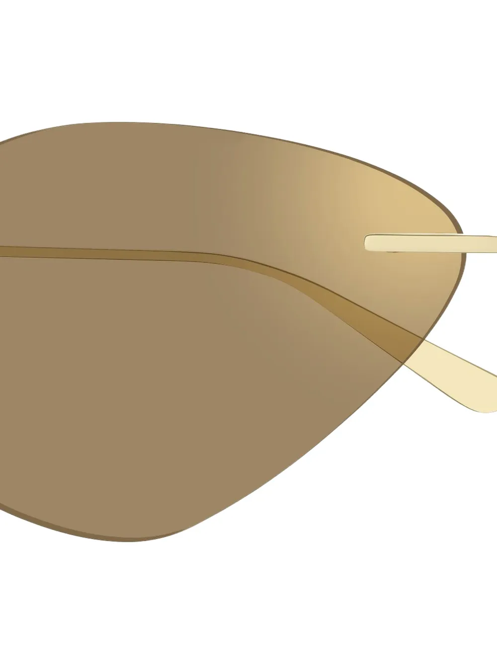 Balenciaga Eyewear rimless cat-eye sunglasses Goud