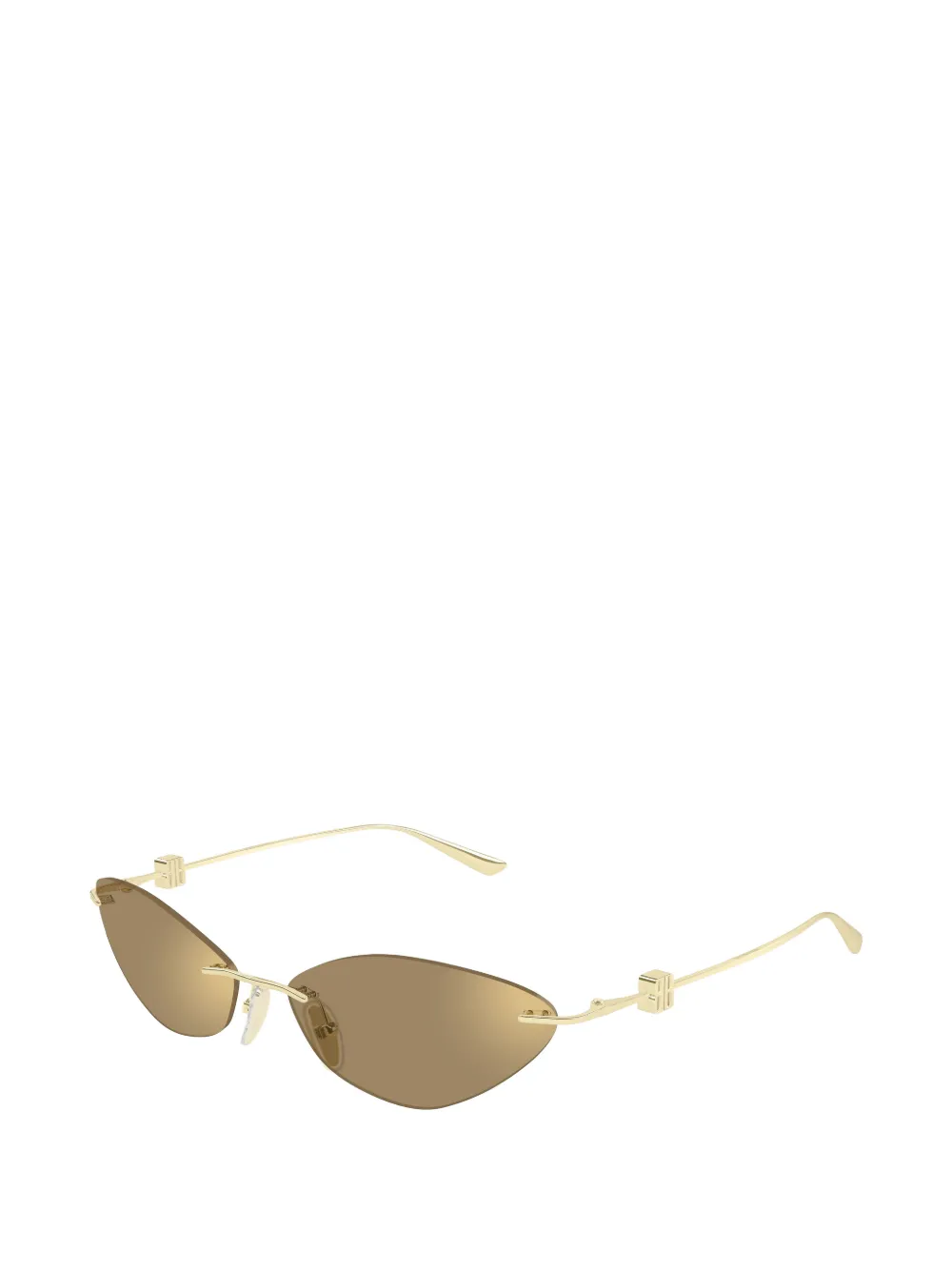 Balenciaga Eyewear rimless cat-eye sunglasses Goud