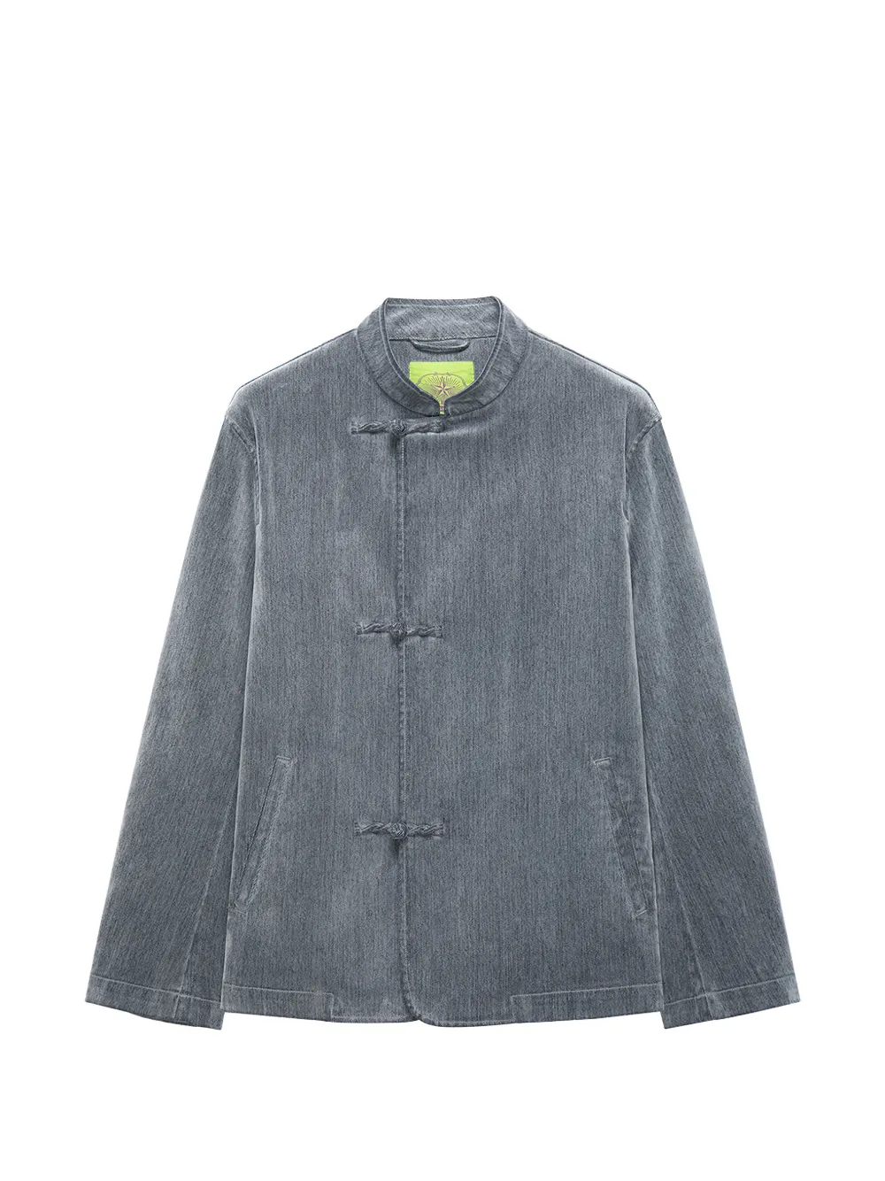 Shanghai Tang frog-fastening mandarin-collar jacket - Grau