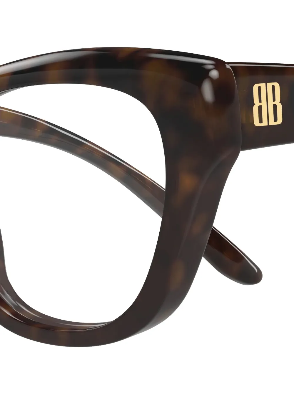 Balenciaga Eyewear Bril met schildpadschild-effect Bruin