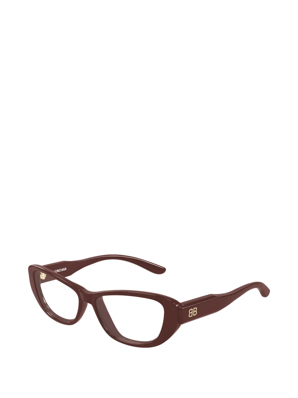 Balenciaga Eyewear Bril met cat-eye-montuur en BB-logo Bruin