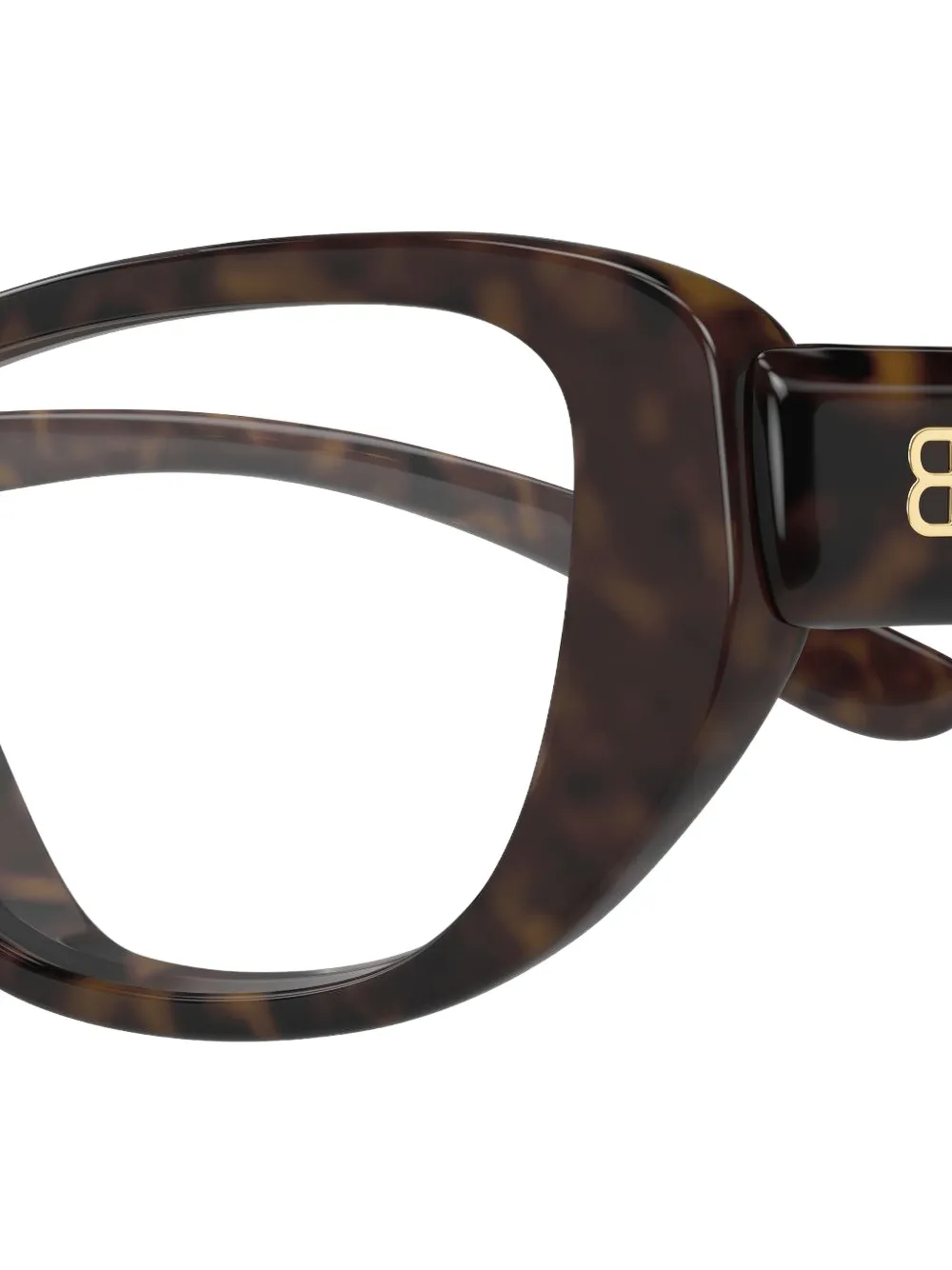 Balenciaga Eyewear Bril met schildpadschild-effect Bruin