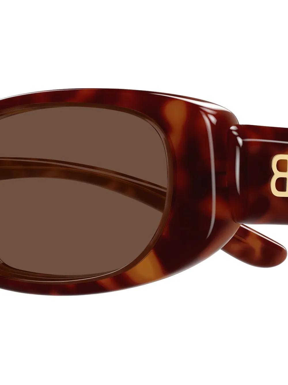 Balenciaga Eyewear BB logo-plaque rectangle-frame sunglasses Bruin