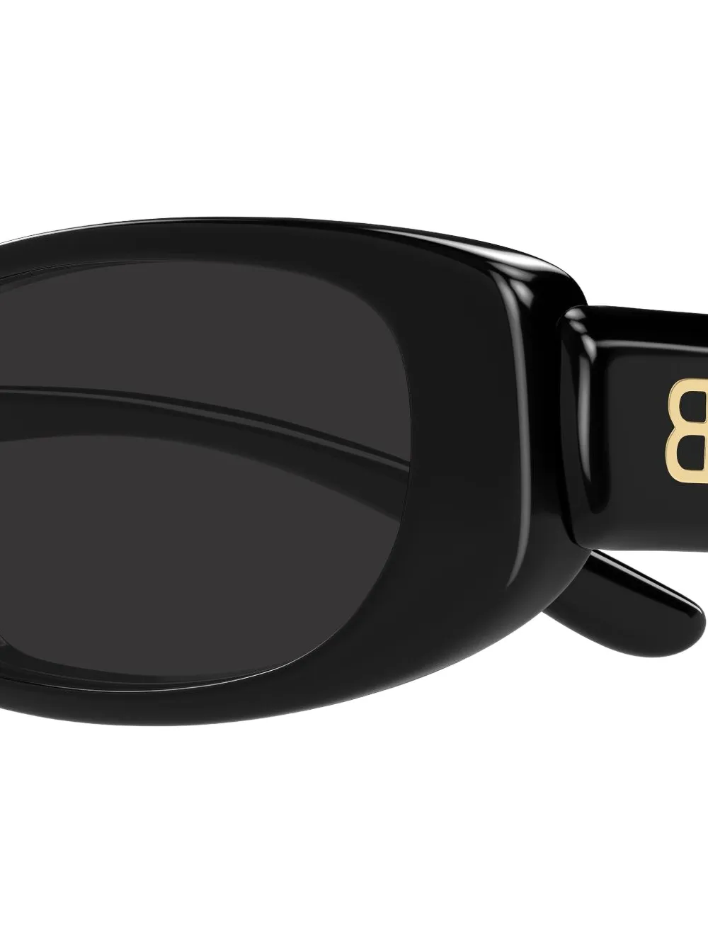 Balenciaga Eyewear BB logo-plaque rectangle-frame sunglasses Zwart
