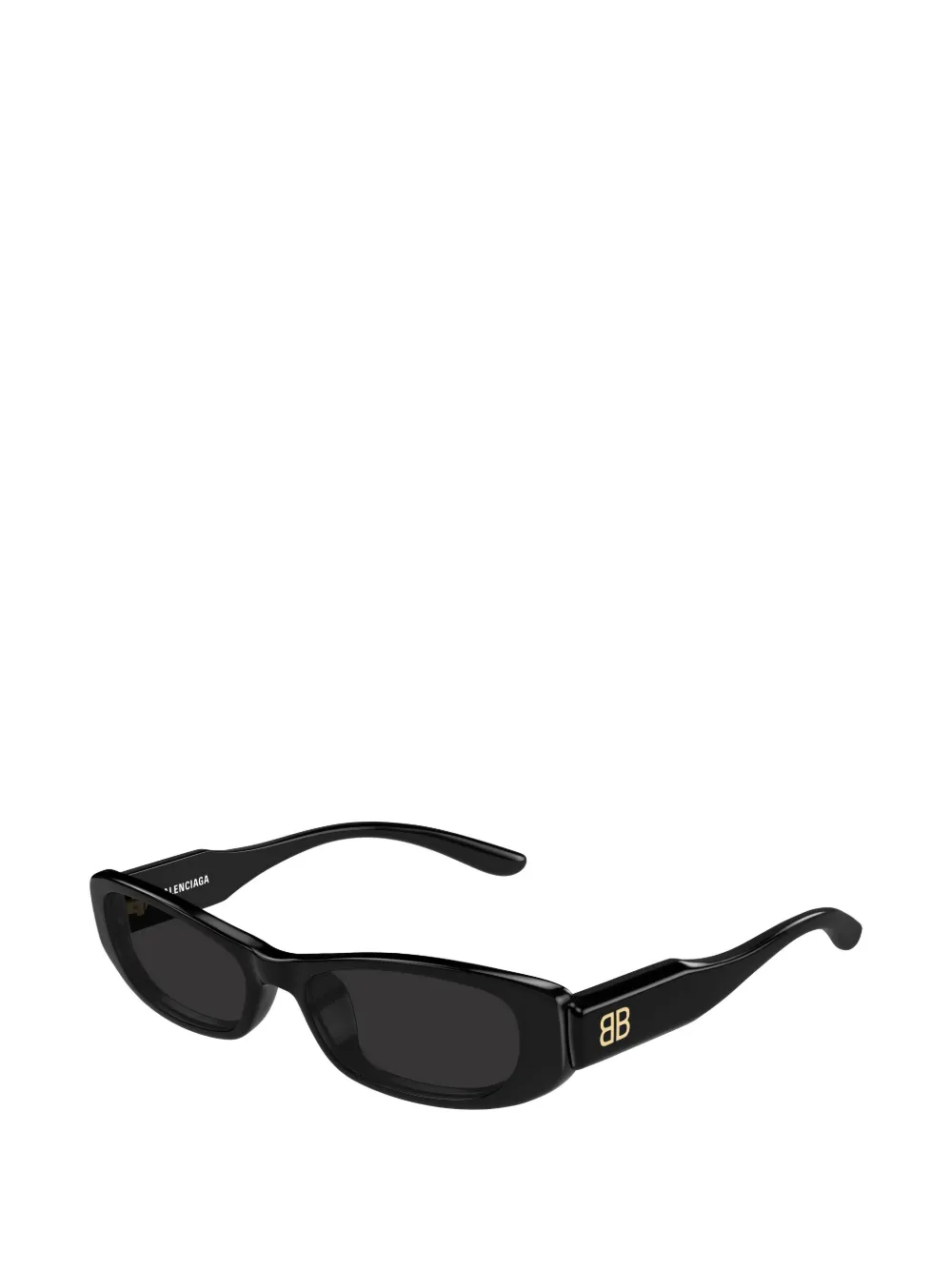Balenciaga Eyewear BB logo-plaque rectangle-frame sunglasses Zwart