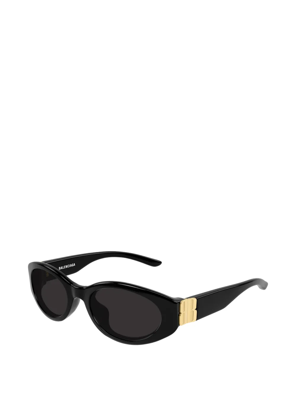 Balenciaga Eyewear BB logo-plaque oval-frame sunglasses Zwart
