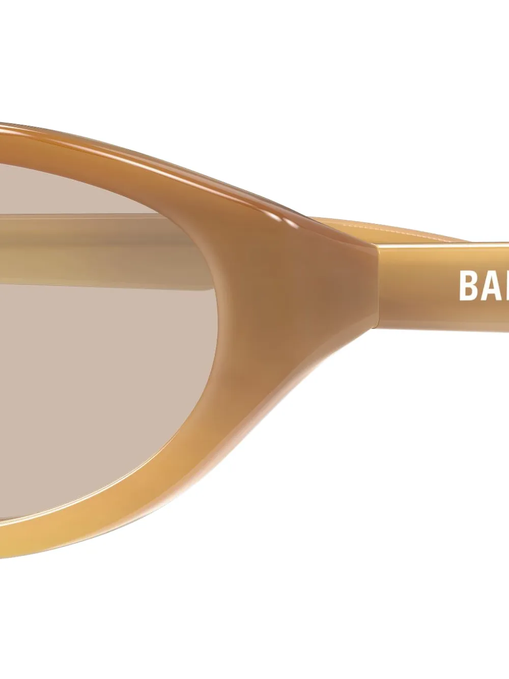 Balenciaga Eyewear Zonnebril met ovaal montuur Bruin