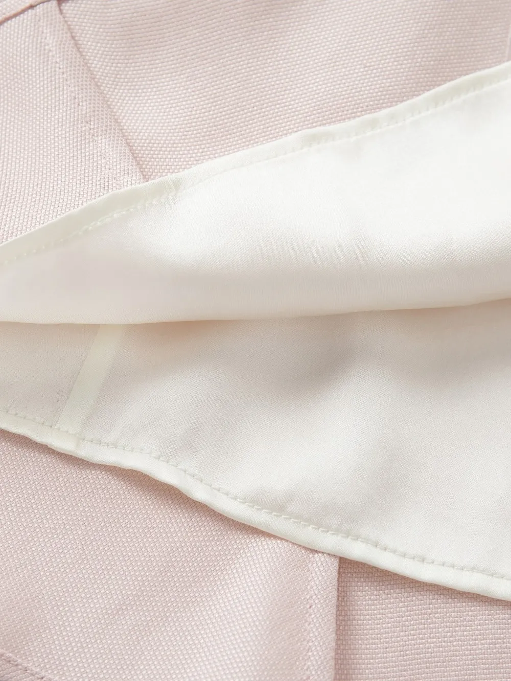Shanghai Tang knot-button A-line mini dress Roze