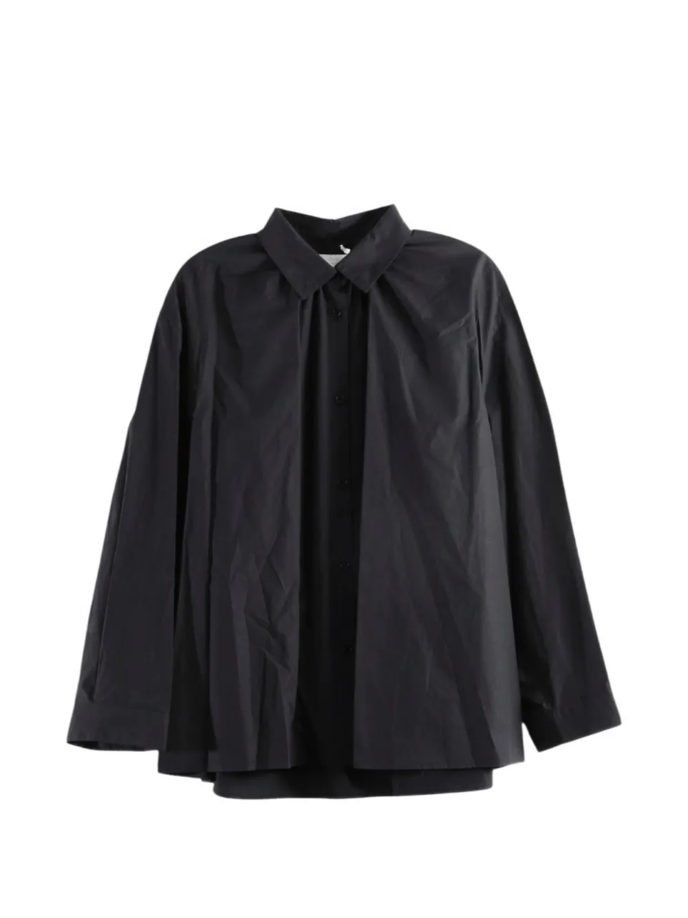Amomento pleated long-sleeve shirt - Noir Amomento pleated long-sleeve shirt - Noir