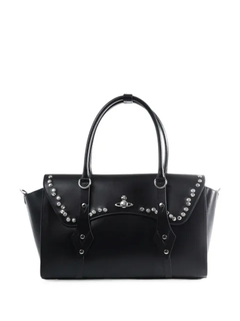 Vivienne Westwood Bettina 中号土星标牌铆钉手提包