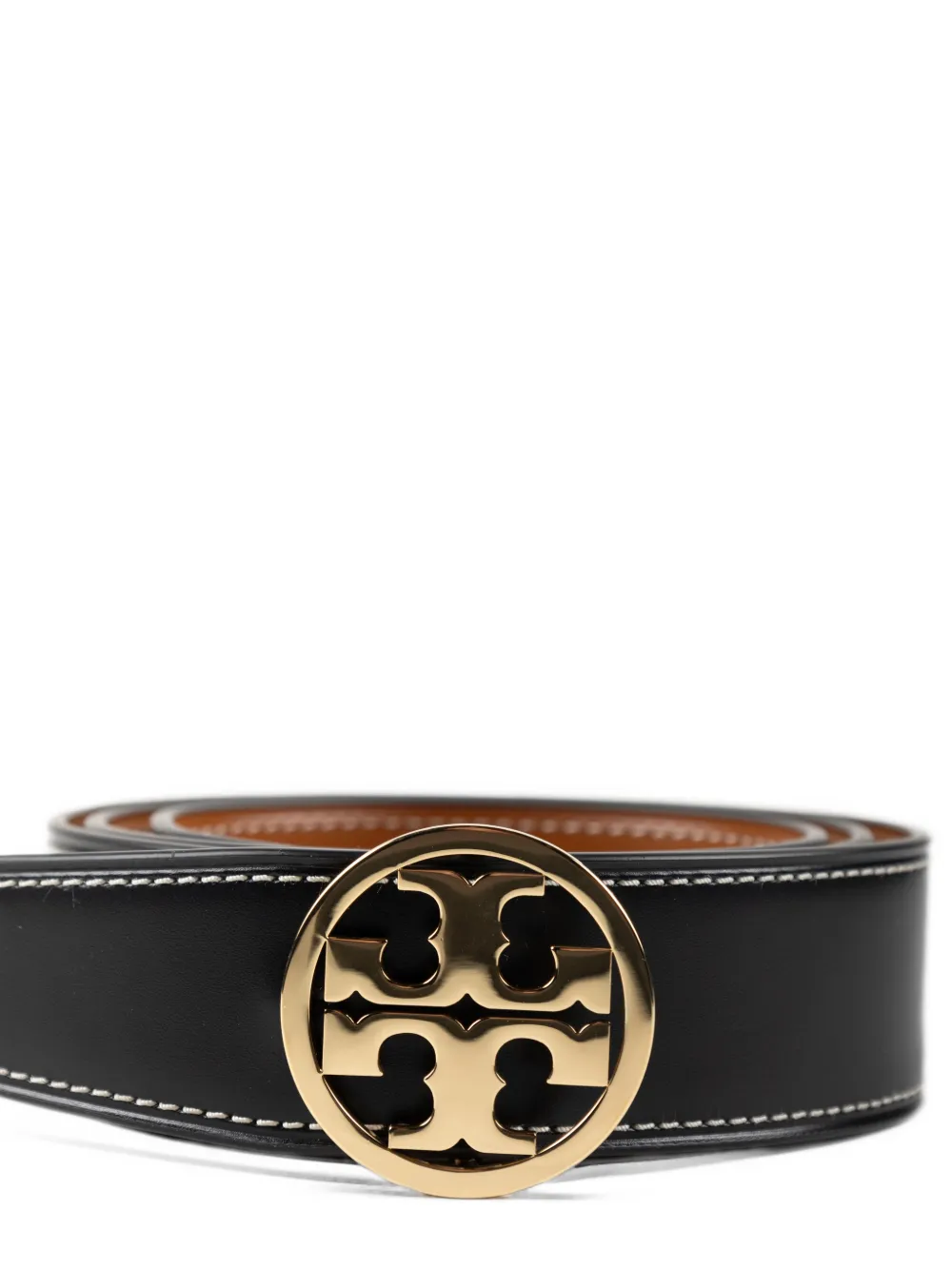 Tory Burch Leren riem Zwart